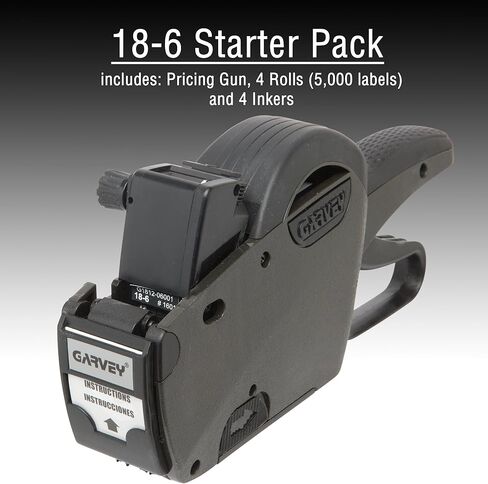 1812 White Pricing Labels for Garvey 18-6 One Line Price Gun, 11 Rolls - 14,000 in Saudi Arabia