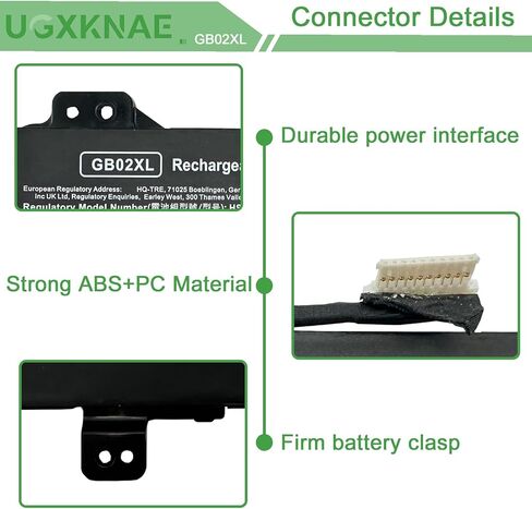 GB02XL Battery for HP Chromebook 14-DB0051CL X360 11 G2 EE Chromebook 11A G5 G6 G8 EE Series Notebook HSTNN-UB7M HSTNN-DB7X L42550-271 L42550-541 L42583-005 917725-855 47.3Wh 14-DH in Kuwait