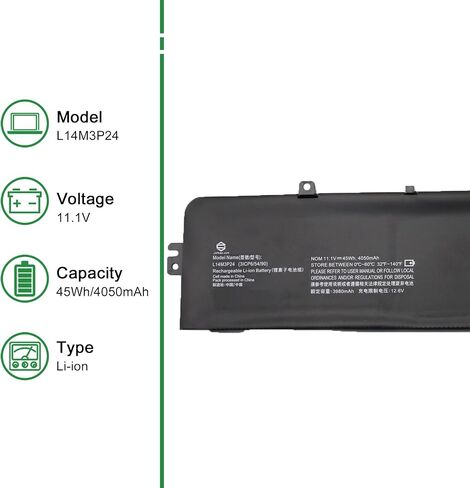 L14M3P24 5B10H41181 5B10H41180 Laptop Battery Replacement for Lenovo IdeaPad Y700-14ISK 700-15ISK Legion Y520-15IKBA Y520-15IKBM Y520-15IKBN Series L14S3P24 L16S3P24 L16M3P24 11.1V 45Wh in Saudi Arabia