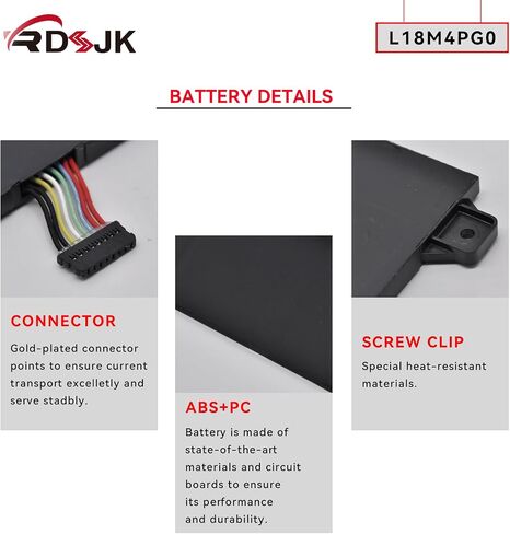 بطارية كمبيوتر محمول L18M4PG0 L18C4PG0 L18D4PG0 L18L4PG0 لأجهزة Lenovo Yoga Chromebook C630 Chromebook C340-15 81T9 Series 5B10R51232 5B10R51233 5B10R51234 5B10W67287 5B10W67412 5B10W6741 8 SB10W67197 7.5 فولت 56 وات في الساعة in Saudi Arabia