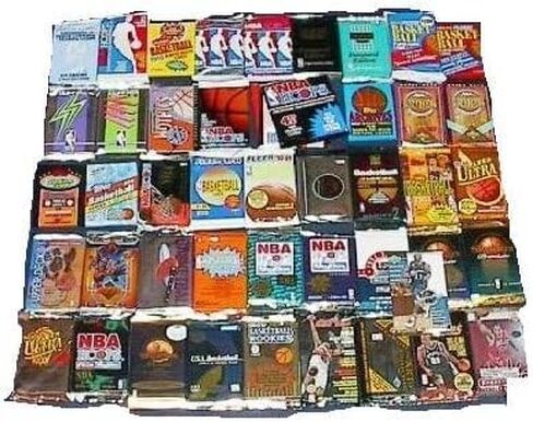 200 Basketball Cards in Old Sealed Wax Packs in Saudi Arabia