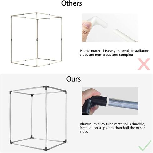 حاوية طابعة ثلاثية الأبعاد لـ Ender 3/Ender 3 pro/Ender 3 V2/Ender 5 Pro غطاء حماية لخيمة الطابعة الصغيرة 17.5 بوصة * 22.2 بوصة * 26.9 بوصة in Kuwait