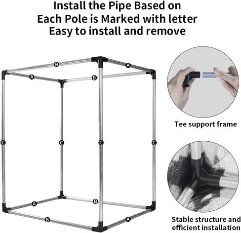 حاوية طابعة ثلاثية الأبعاد لـ Ender 3/Ender 3 pro/Ender 3 V2/Ender 5 Pro غطاء حماية لخيمة الطابعة الصغيرة 17.5 بوصة * 22.2 بوصة * 26.9 بوصة in Kuwait