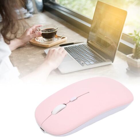 Zunate 2.4G Mouse, Portable Smart Cordless Mouse, Builtin Rechargeable Battery, with BT Receiver and Charging Cable, for Office, Laptop, Computer, Tablet, Gifts (Dual Mode) in Saudi Arabia