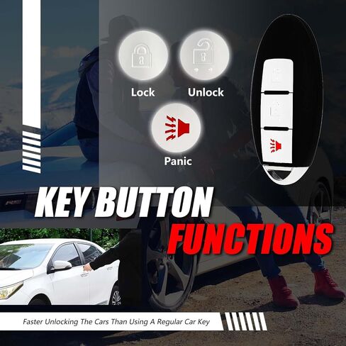 Replacement for 2018 2019 2020 2021 2022 Nissan Kicks S SV Rogue Sport Key Fob Remote Control KR5TXN1 3 Buttons 434MHz in Saudi Arabia