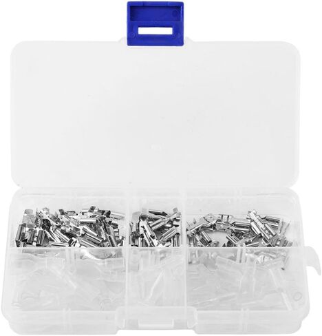 2.8/4.8/6.3mm Quick Splice Wire Spade Connector Crimp Terminal Female Blade Spade Connectors and Transparent Sleeves in Saudi Arabia