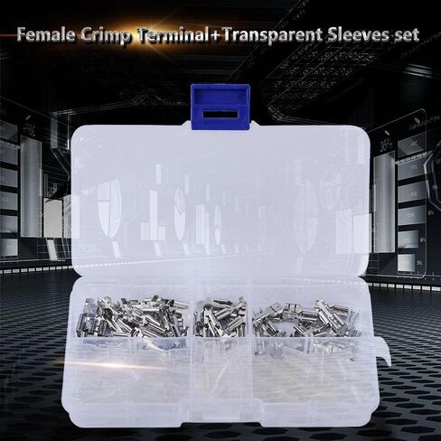 2.8/4.8/6.3mm Quick Splice Wire Spade Connector Crimp Terminal Female Blade Spade Connectors and Transparent Sleeves in Saudi Arabia
