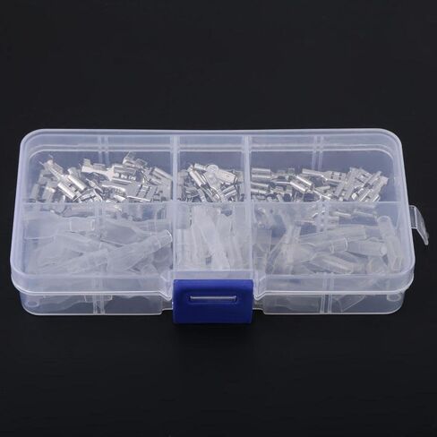 2.8/4.8/6.3mm Quick Splice Wire Spade Connector Crimp Terminal Female Blade Spade Connectors and Transparent Sleeves in Saudi Arabia
