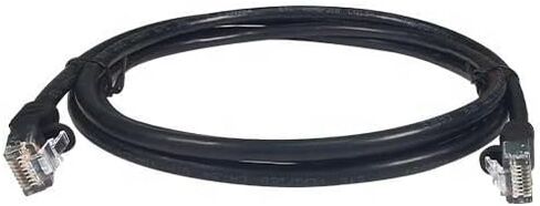 كابل إيثرنت Cat 6، يدعم 10 جيجابت في الثانية كابل UTP Cat 6، كابل Cat6 عالي السرعة لجهاز التوجيه، المودم، PS4/5، Xbox، الألعاب، 5 أقدام، أسود in Kuwait