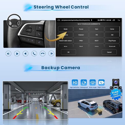 راديو ستيريو للسيارة 2+64G Android 13 CarPlay لمازدا 6 2007-2012، شاشة لمس عالية الدقة 9 بوصة متوافقة مع Android Auto، كاميرا احتياطية AHD، وصلة مرآة، GPS، WiFi، FM RDS in Saudi Arabia
