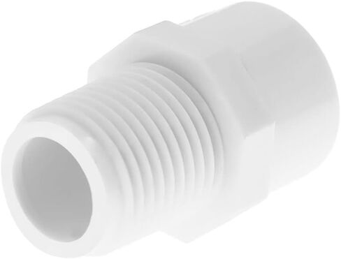 10 Pack PVC Male Adapter Pipe Fittings SAFYY PVC Hose Fitting (Socket x Male Pipe Thread) 2-Way PVC Hose Adapter Coupling 32mm(1'') in Saudi Arabia