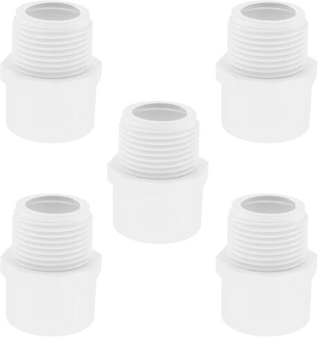 10 Pack PVC Male Adapter Pipe Fittings SAFYY PVC Hose Fitting (Socket x Male Pipe Thread) 2-Way PVC Hose Adapter Coupling 32mm(1'') in Saudi Arabia