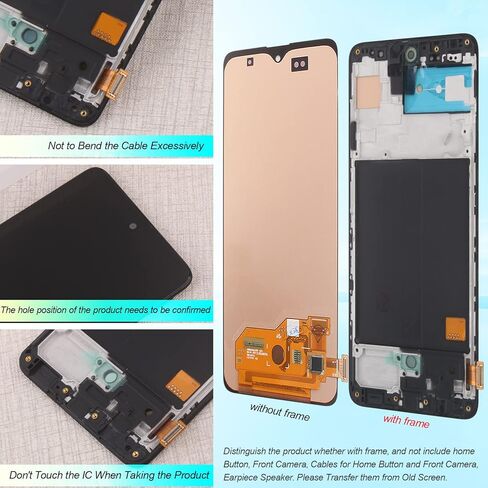 شاشة LCD لهاتف سامسونج جالاكسي A51 A515 A515U1 A515U SM-A515F/DSN Incell Pantalla LCD تعمل باللمس محول الأرقام (ليس لـ A51 5G A516) in Kuwait