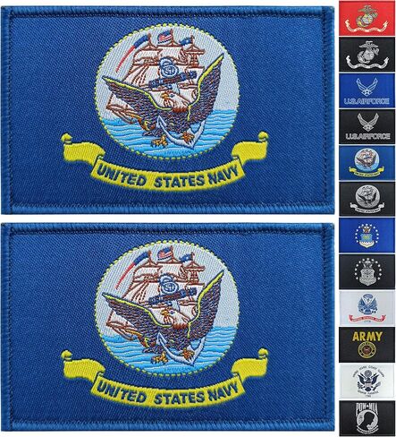 JBCD 2 حزمة من علم البحرية الأمريكية أعلام قوة الجيش التكتيكية التصحيح فخر العلم التصحيح للملابس قبعة التصحيح فريق التصحيح العسكري in Kuwait