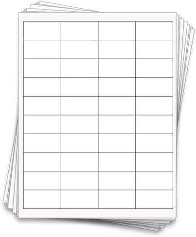 200 ملصق صغير للفريزر والمخزن، 2 × 1 بوصة، مقاوم للطقس ومقاوم للماء باللون الأبيض in Kuwait