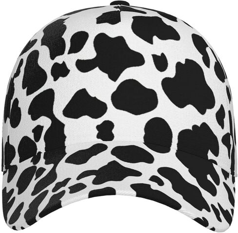 Cute Cow Print Baseball Cap Cute Cow Print Hats for Men and Women in Saudi Arabia