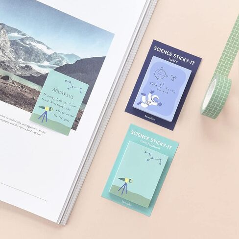 Monolike Science Sticky-it - 6p Set Self-Adhesive Memo Pad 50 Sheets in Saudi Arabia