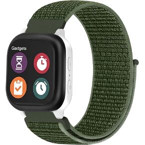 Kids Nylon Watch Band Compatible with Gizmo Watch 3 2 1/ Gabb Watch 3 2 1/ SyncUP Watch, 20mm Soft Breathable Sport Hook Loop Replacement Smartwatch Bands Strap for Boys Girls