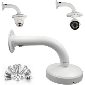 Security Camera Mount Bracket, Aluminum Indoor Outdoor Wall Mount Bracket L-Type Bracket for Dome Camera Mount IP Camera Mounting,Universal Outdoor Security Camera Junction Box Mount Bracket