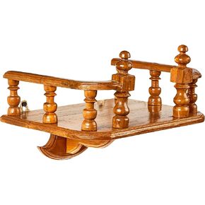 ThaiArtCraft Buddha Shelf Statue Stand Wall Rack Teak Wood Asian Style 10 Inches