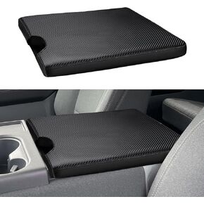 غطاء مسند ذراع وحدة التحكم المركزية للسيارة من INTGET لملحقات Ford F150 2015-2023 2024/لـ F250 F350 F450 F550 2017-2024 40/20/40 غطاء مقعد وحدة التحكم بغطاء مقعد القفز (نسيج ألياف الكربون، 2015-2024 مقعد القفز) in Kuwait