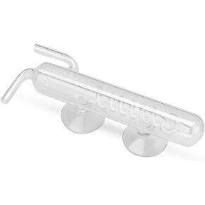 Carbon Dioxide Bubble Counter，YOUTHINK High Transparent Crystal Glass Aquarium Bubble Counter Screw Fish Tank Co2 External Bubble Gaug Glass Spiral Regulator Diffuser Atomizer Reactor