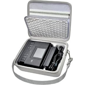 ALKOO Case Compatible with Canon SELPHY CP1500/CP1300/ CP1200 Wireless Compact Photo Printer and Color Ink and Paper Set/Battery- Organizer Storage Bag Only (Black)