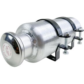 JSD 0.48 Gallon 4 x 10 Vertical Aluminum Gas Tank 1/8 NPT Outlet for GO-Kart, Mini Bike