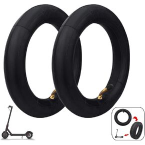 2 Pack Scooter Inner Tyre Replacement for Xiaomi M365 10 Inch Balancing Electric Scooter ​Wheel Inner Tubes Thick Pneumatic Wheels Inner Tires for Various 10" Scooters Damping Tires(Straight Mouth)