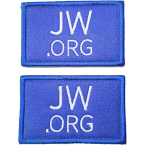JW.ORG Patch Backpack Armband Sticker Embroidery Decorative Patch (2PCS)