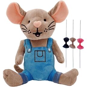 Please Give Mouse Cook.ies - Adorable Small Mouse Stuffed Animal Plush with Clothes - Perfect for Little Ones Who Love Cookies（9.5 Inches）