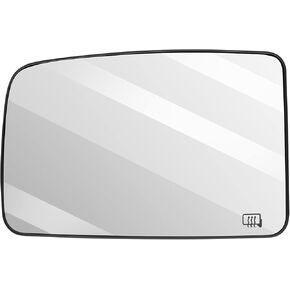 SCITOO Side Mirror Replacement Glass Driver Left Side Mirror Glass Power Heated Flat Fits for 2003-2006 for Ford Expedition