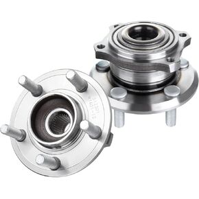 ECCPP Replacement for Pair of 2 New Complete Rear Wheel Hub Bearing Assembly 5 Lugs for 2005-2008 Dodge 512301x2