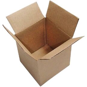4x4x4 Corrugated Cardboard Box 4" L x 4" W x 4" H, Kraft, for Shipping, Packing and Moving (Pack of 100)