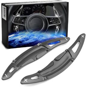 iJDMTOY Blue CNC Billet Aluminum Large Paddle Extensions Compatible with Porsche Cayenne Macan Panamera 911 Cayman/Boxster 718
