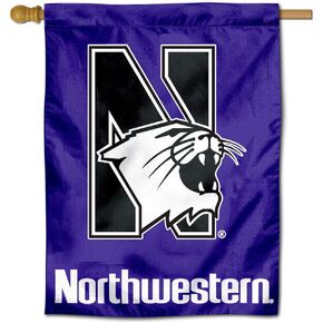 Northwestern Wildcats House Flag Banner