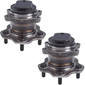 512534 x2 (For FWD Models) Rear Wheel Hub and Bearing Assembly Compatible With 2008-2020 Nis-san Rogue, 2017-2022 Rogue Sport # HA590565 43202-4BA0A