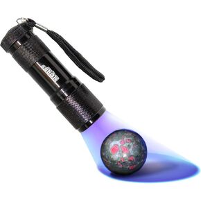 HQRP Professional 365 نانومتر 9 LED فحص الأحجار الكريمة والمعادن، تحديد الهوية، الفلورسنت، مصباح يدوي متوهج Blacklight