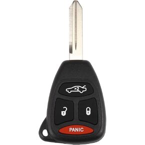 X AUTOHAUX Replacement Keyless Entry Remote Car Key Fob KOBDT04A 315MHz for Chrysler 300 for Dodge Avenger Charger for Jeep 4 Button with Door Key