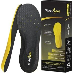 Plantar Fasciitis Insoles, Shoe Inserts for Flat Feet Pain Relief, Arch Support Inserts, Trim-to-Size Orthotic Shoe Inserts, Absorbs Shock, 1 Pair (Men 8-12)