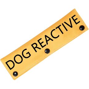 PWHAOO Dog Leash Sleeve Dog Reactive Training in Progress Lead Cover Leash Sign Service Dog Leash Wrap (Dog Reactive)
