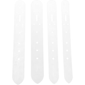 LALAFINA 4pcs Belt Holes Template, Leather Craft Belt Punching Template Leather Hole Punch Tool for Belts Watch Bands Straps Dog Collars Saddles DIY Crafts.