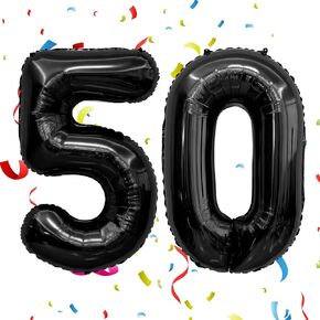 50 Balloon Number 40 Inch Gold Giant Number Balloons 50th Anniversary Balloons 50th Birthday Balloons 50th Birthday Decorations for Her 50th Anniversary Balloons 50 Years Old Number Balloon Decoration