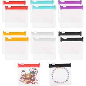 12Pcs Pill Pouch Bags Zippered,Pill Pouch Set,Travel Medicine Organizer,Reusable Baggies Clear Plastic Self Sealing Medicine Bag,for Pills and Small Items(Multicolor)