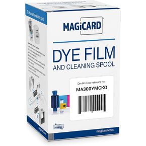 Genuine Magicard MA300YMCKO Color Ribbon for Enduro & Rio Printers,300 Images/roll