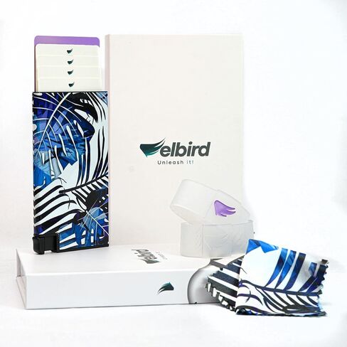 Sleek card holder for patriots - Glossy aluminum RFID blocking slim wallet, complete packaging w/design & accesories, original gift for someone you love in Saudi Arabia