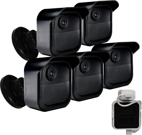 حامل الكاميرا الخارجية Blink الجديد كليًا من SKYWORLD، غطاء واقٍ مقاوم للطقس وحامل قابل للتعديل 360 درجة للجيل الرابع من Blink مع وحدة مزامنة Blink 2 Mount (أسود 2 قطعة) in Kuwait