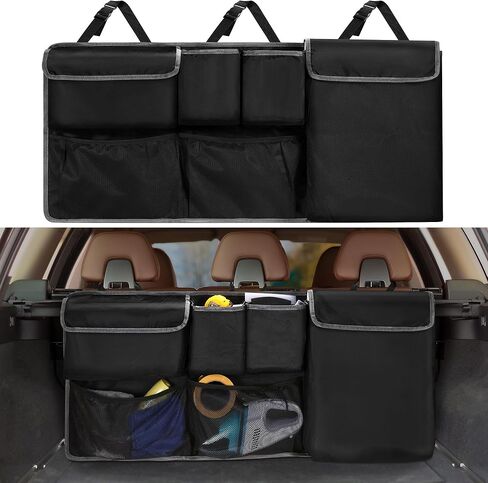 Car Trunk Organizer Storage Backseat Hanging Bag for Mazda CX5/CX-5 CX30/CX-30 CX50/CX-50 CX9/CX-9 CX3 CX7/CX-7 GS GT I Sport Touring Carbon Edition SUV Camping Accessories 2000-2024 in Kuwait