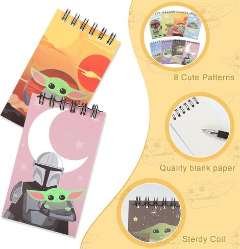 Cartoon Mini Spiral Notebook for Kids, Cartoon Theme Party Favors, 24Pcs Small Note Pads, 8 Types Pocket Notebooks, Notepads Party Decorations Party Supplies, Birthday Gift Teacher Classroom Rewards Supplise Supplise in Saudi Arabia