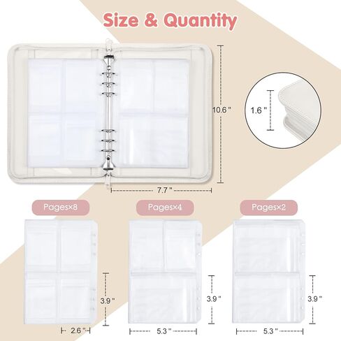 Bundle: Jewelry Travel Organizer Case PU Leather Jewelry Storage Book + Double Layer Jewelry Travel Organizer Case for Necklaces, Earrings, Bracelets(Pearl White+White) in Kuwait